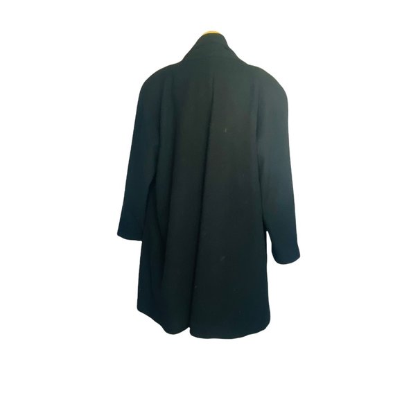 Preston & York Vintage Full Wool Pea Coat Pockets Lined Black Ladies M USA Made - Picture 5 of 10